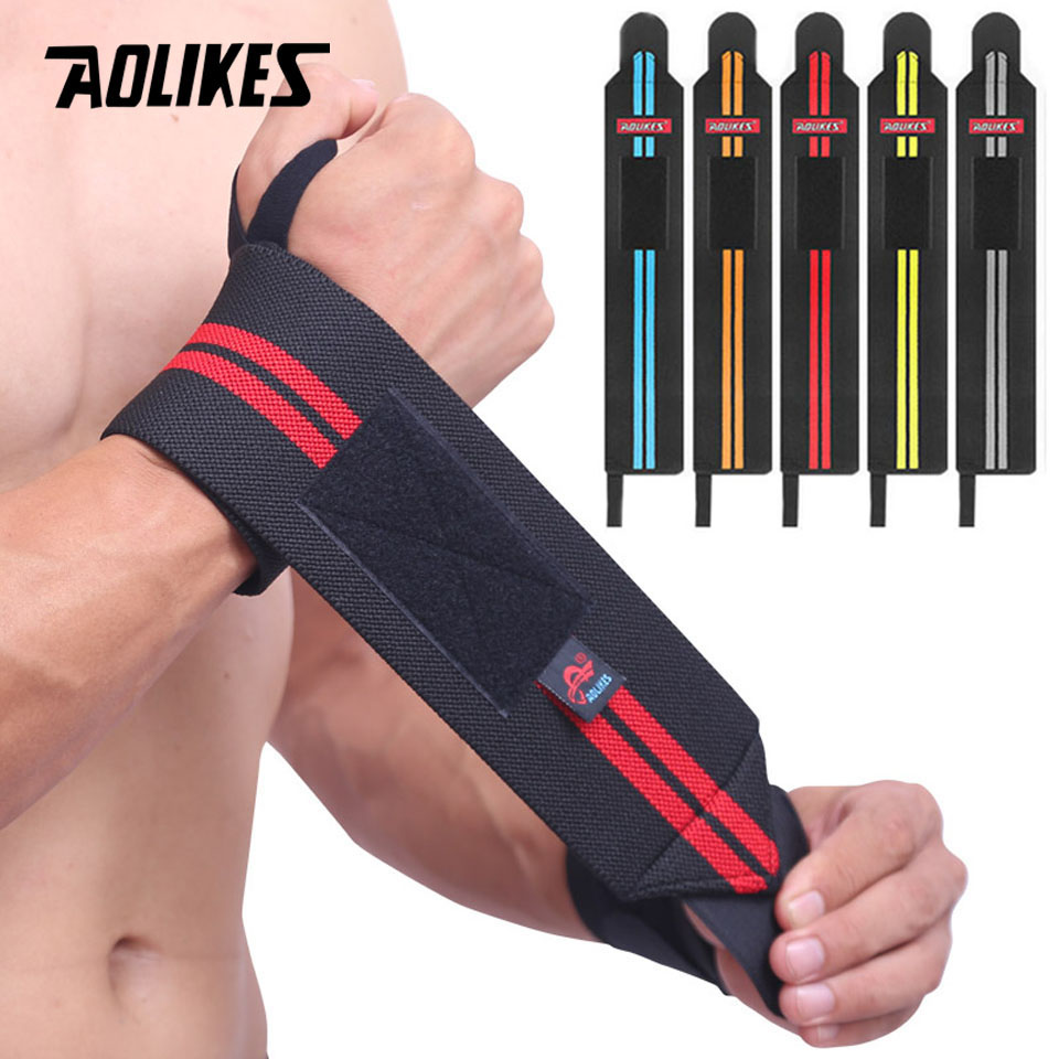 AOLIKES 1 Pair Wristband Wrist - đánh giá và giá Lifting Straps Wrist