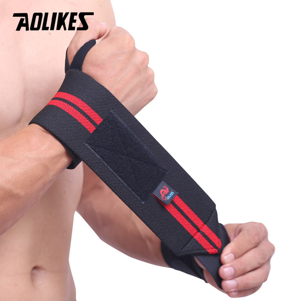 AOLIKES 1 Pair Wristband Wrist - đánh giá và giá Lifting Straps Wrist