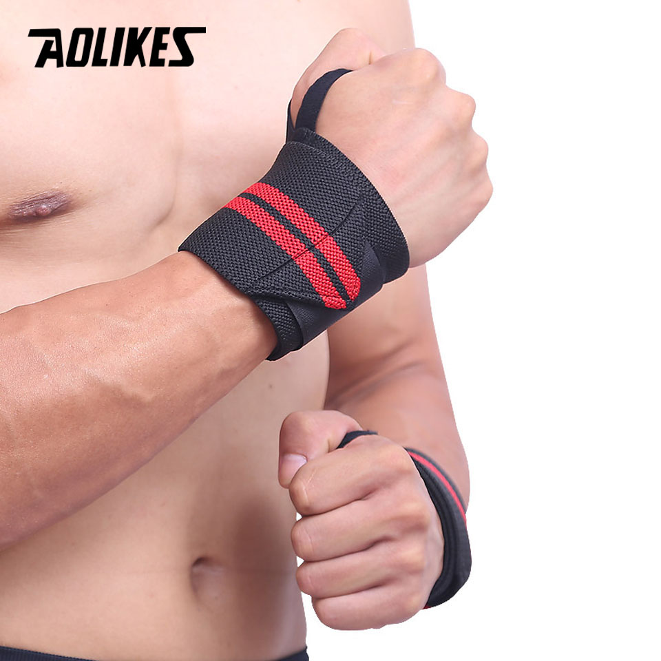 AOLIKES 1 Pair Wristband Wrist - đánh giá và giá Lifting Straps Wrist