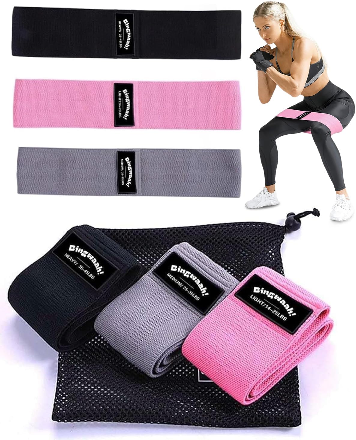 Fabric Resistance Bands for Wo - đánh giá và giá Resistance Loop Mini Band