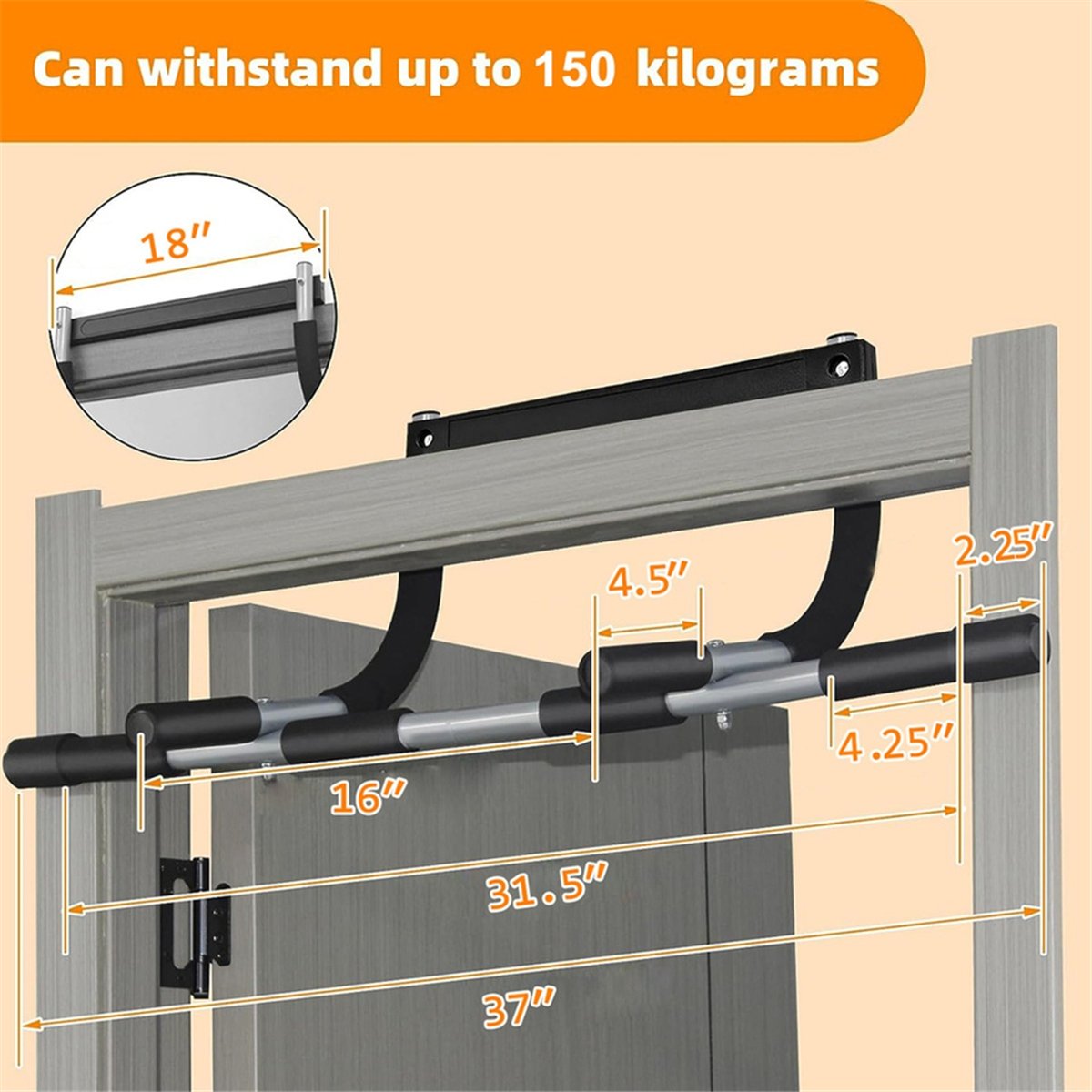 ABST Wall Mounted Pull Up Bar  - đánh giá và giá Chin Up Doorframe
