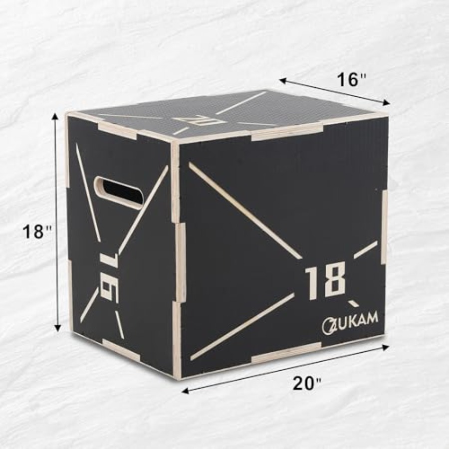 Non-Slip Wood Plyometric Jump  - đánh giá và giá Home Gym Jump Box