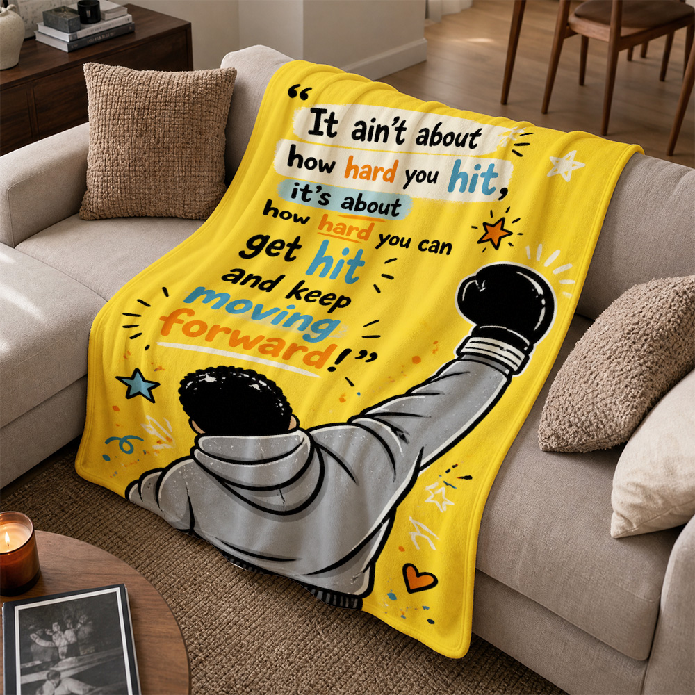 Motivational Sports Throw Blan - đánh giá và giá Home Gym Yellow
