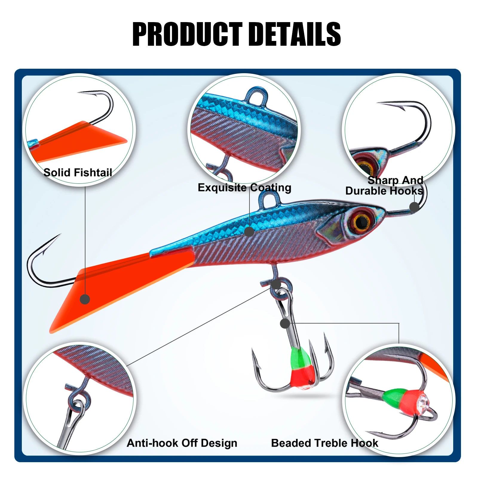 Goture Ice Fishing Lure Winter - đánh giá và giá Wobble Board Balance