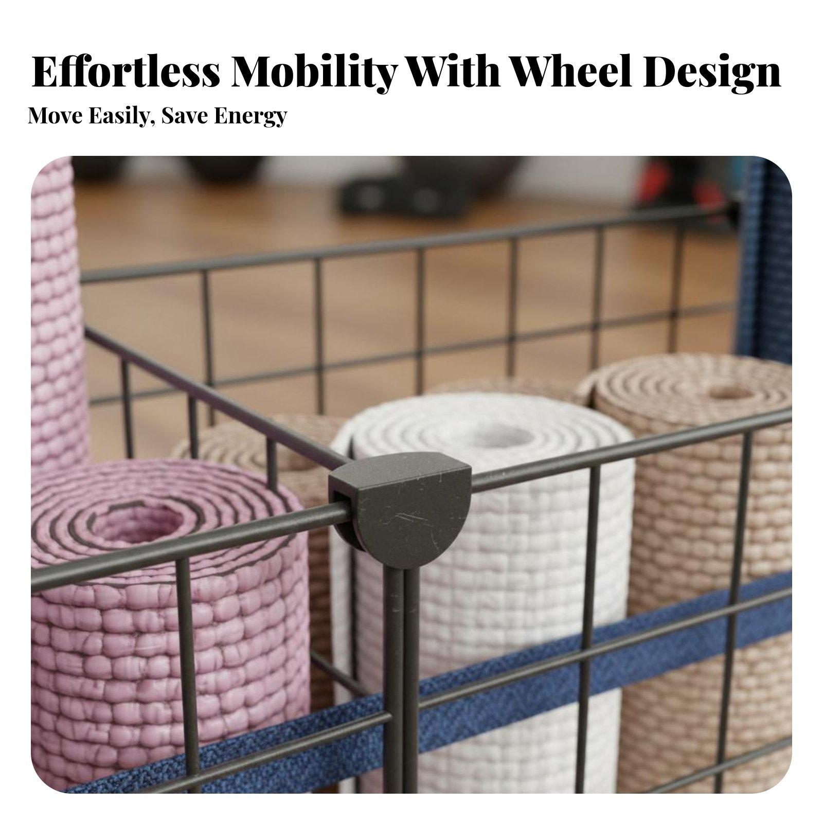 Iron Storage Basket Space Savi - đánh giá và giá Home Gym In Apartment