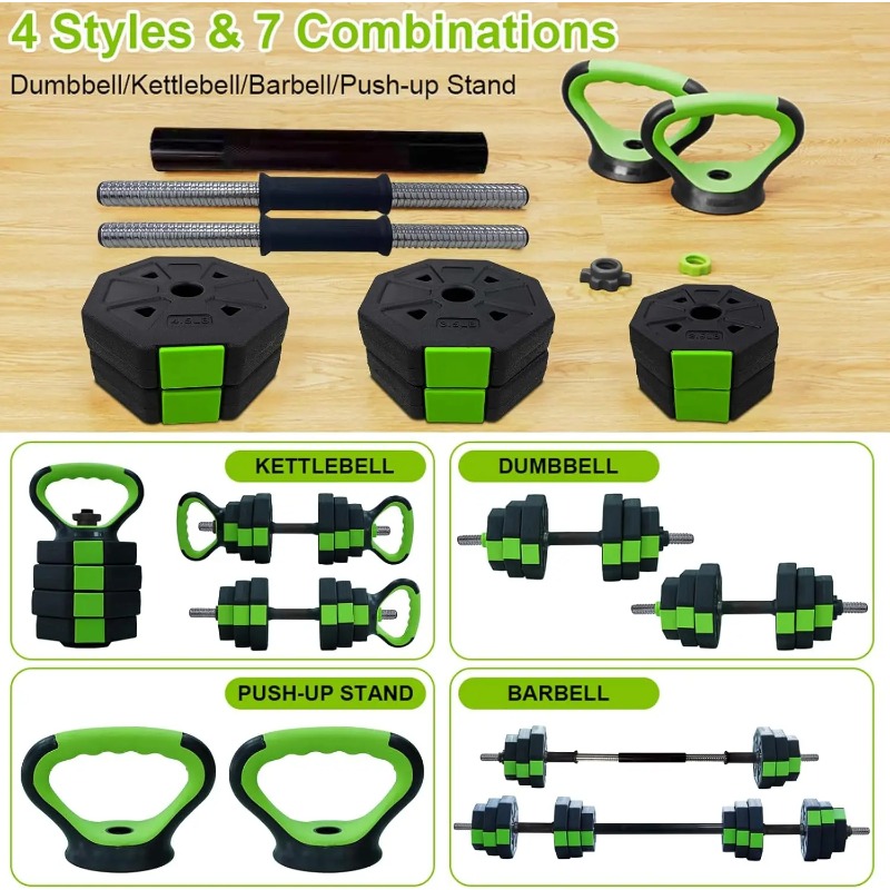 4 in 1 Adjustable Dumbbell Set - đánh giá và giá Home Gym Kettlebells