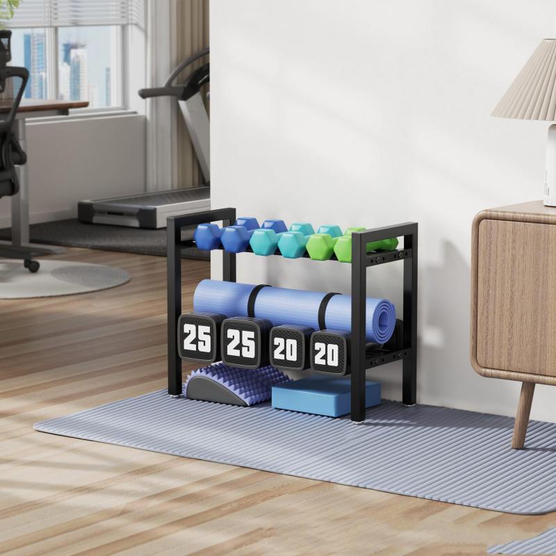 Adjustable Metal Dumbbell Rack - đánh giá và giá Home Gym Kettlebells