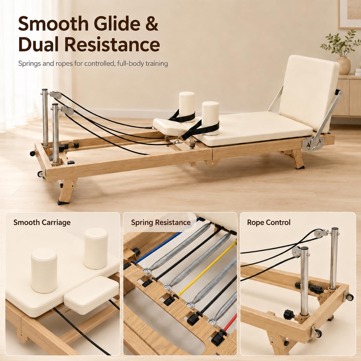 75 Inch Foldable Pilates Refor - đánh giá và giá Home Gym Training Program