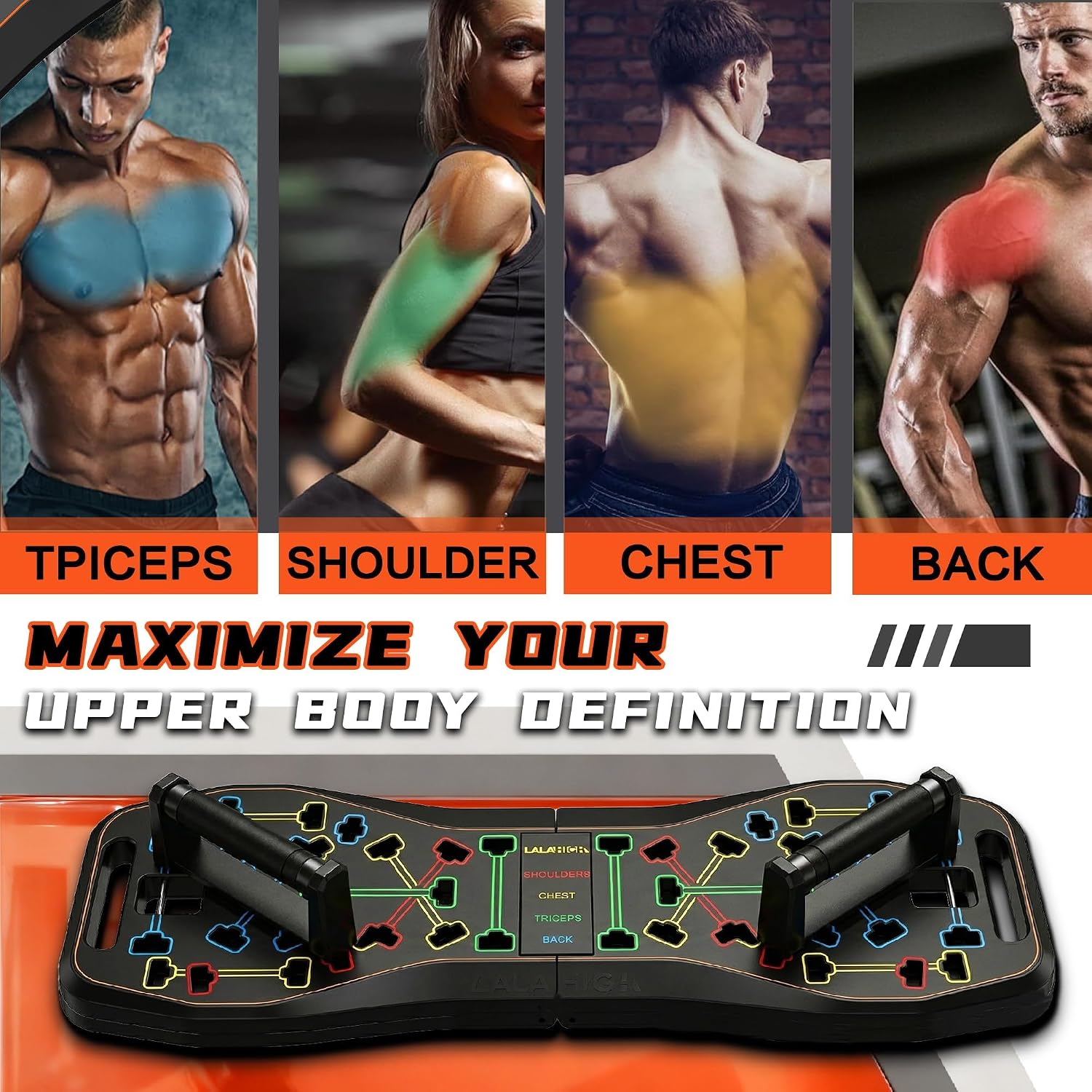 LALAHIGH Push Up Board,36 in 1 - đánh giá và giá Ab Roller Wheel