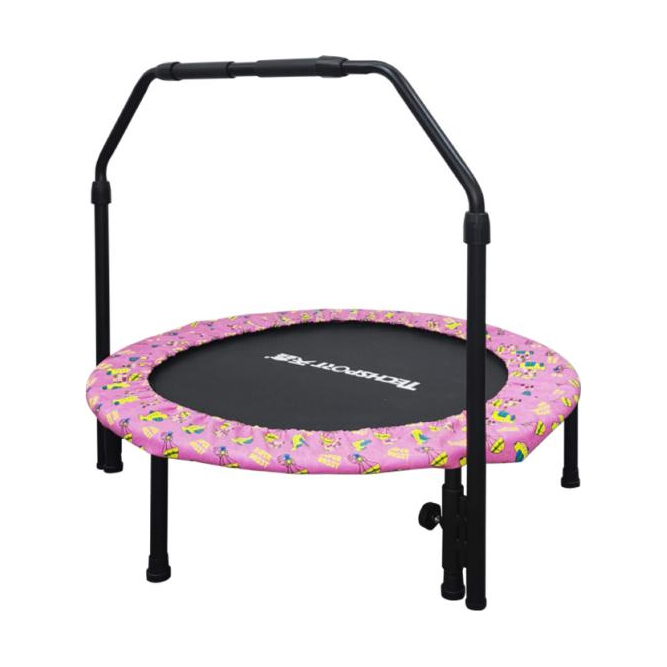 Pink Kids Mini Trampoline with - đánh giá và giá Home Gym Kids