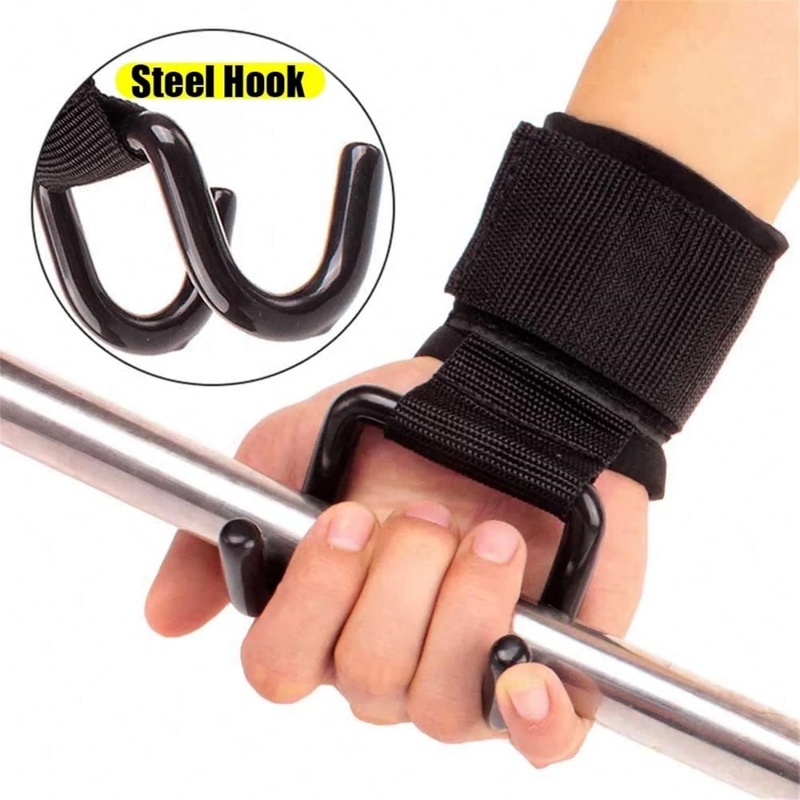 1 Pair Weight Lifting Hooks He - đánh giá và giá Lifting Straps Wrist