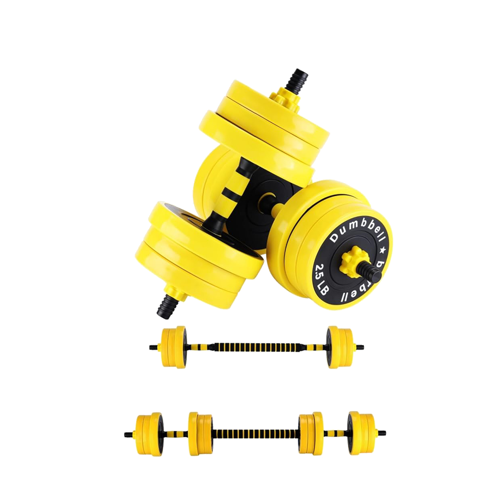 Adjustable Weights Set for Hom - đánh giá và giá Home Gym Yellow