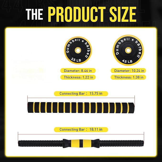 Adjustable Weights Set for Hom - đánh giá và giá Home Gym Yellow
