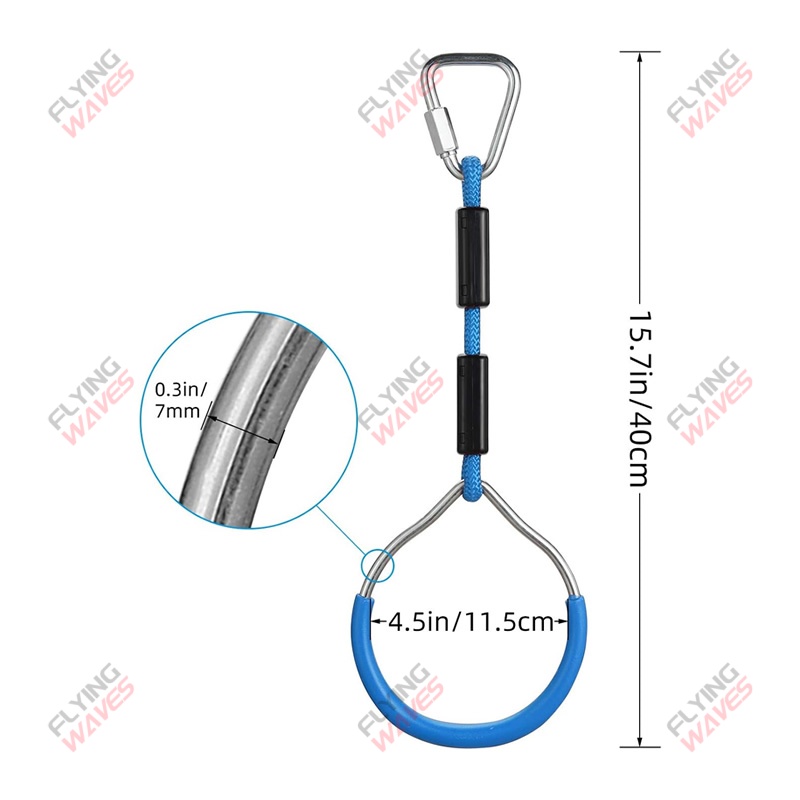 Kids Hanging GYM Ring Swing Cl - đánh giá và giá Home Gym Kids