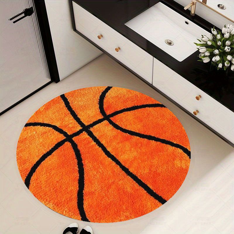Basketball Pattern Round Rug F - đánh giá và giá Home Gym Kids
