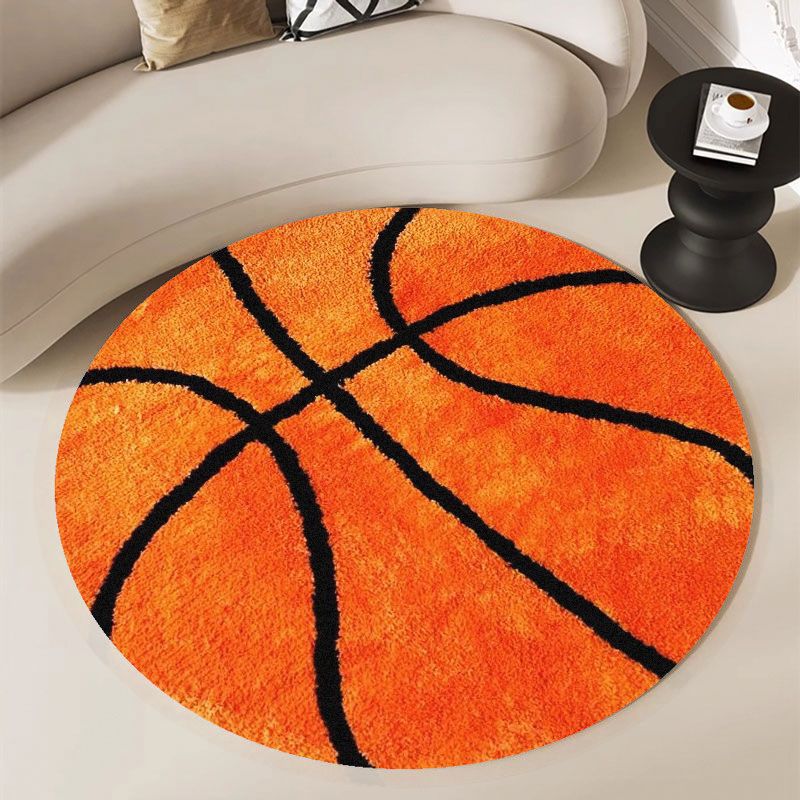 Basketball Pattern Round Rug F - đánh giá và giá Home Gym Kids