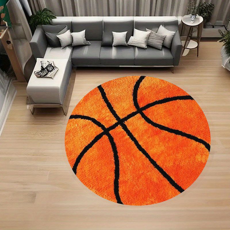 Basketball Pattern Round Rug F - đánh giá và giá Home Gym Kids
