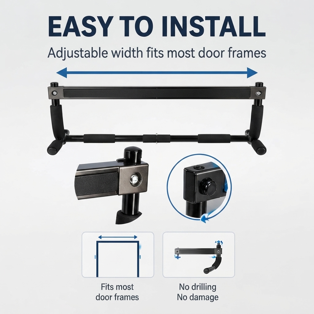 Multifunctional Doorway Pull U - đánh giá và giá Chin Up Doorframe