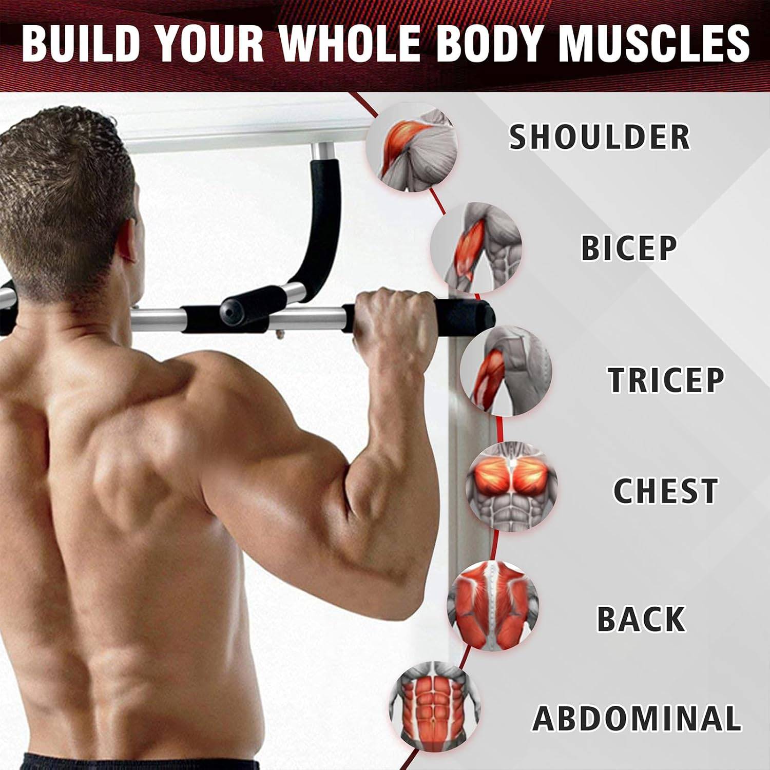 Adjustable Chin Up Bar Exercis - đánh giá và giá Chin Up Doorframe